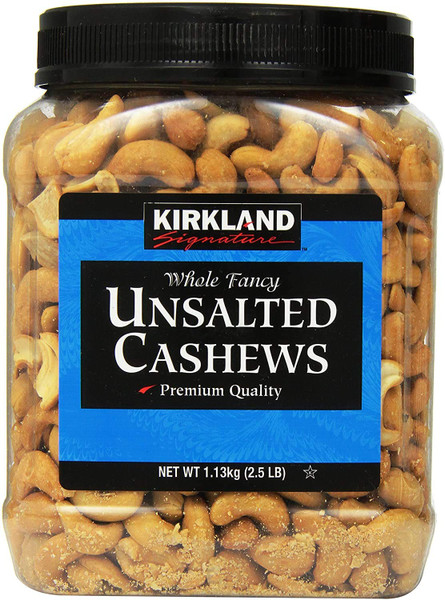 Kirkland Signature Unsalted Cashews, 2.5 Pound, 1 Pack