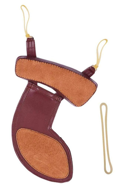 Jiayouy 4/4-4/3 Violin Shoulder & Chinrest Pad Brown Soft Comfortable Sheepskin Leather