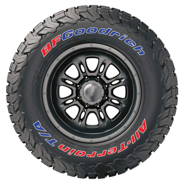 BFGoodrich Tire Stickers - Official Letters for KO2 - Add-On Accessory - Signature Color Edition 285/70/17 OE Jeep