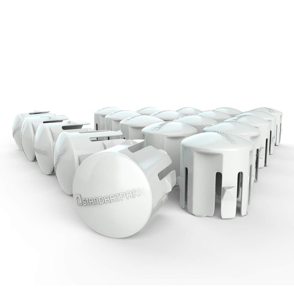 Vodaland - EasySpots Gravel Grid Paver Marking System - for EasyPave Permeable Pavers, 25 Pack, White