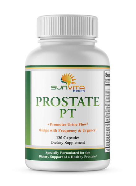 SunVita Health - Prostate Formula- Helps with Frequency and Urgency - 120 Capsules - Contains Saw Palmetto and Beta Sitosterol