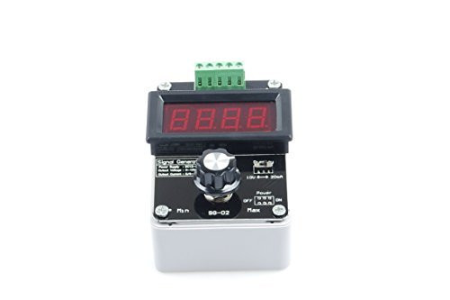 KNACRO Adjustable Current Voltage Analog Simulator, 0-20mA Signal Generator, DC 0-10V 4-20mA Changeable Current Source for Valve Adjusting PLC Panel LED Testing, Transmitter Output Simulation