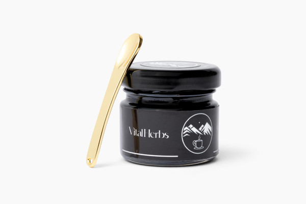 Vital Herbs Himalayan Pure Shilajit Resin for Men & Women | High Potency - 85+ Trace Minerals, 75%+ Fulvic Acid, QR for Lab Test Report, 60 Servings for Immune Support & Energy, 20g | Gold Graded Vital Herbs Himalayan Pure Shilajit Resin for Men & Women | High Potency - 85+ Trace Minerals, 75%+ Fulvic Acid, QR for Lab Test Report, 60 Servings for Immune Support & Energy, 20g | Gold Graded