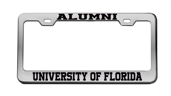 Alumni University of Florida University Chrome License Plate Frame Tag Black Alumni University of Florida University Chrome License Plate Frame Tag Black