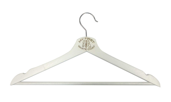 Medical Student Graduation Gifts My First White Coat Ceremony Doctor's Coat and Stethoscope Wood Hanger - Graduation Gifts for Her or Him College and Med School