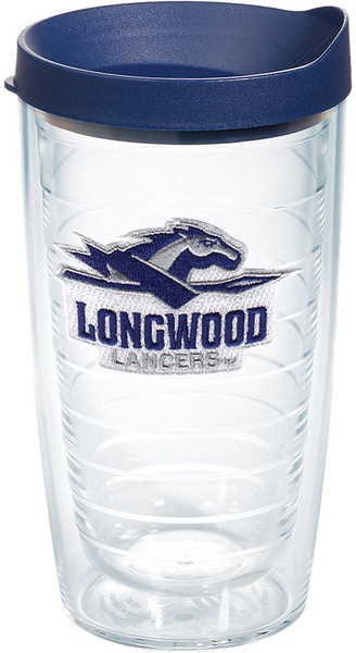 Tervis Longwood Lancers Tumbler with Emblem and Navy Lid 16oz, Clear Tervis Longwood Lancers Tumbler with Emblem and Navy Lid 16oz, Clear