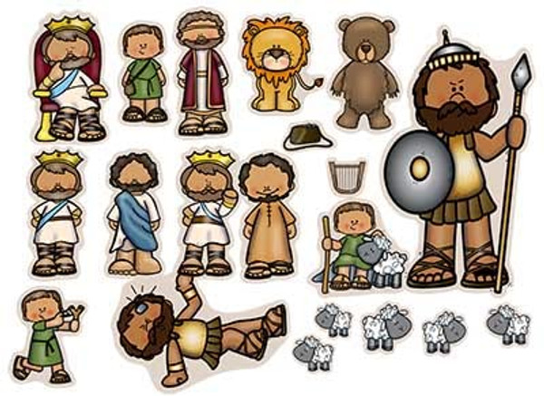 David & Goliath & King Saul Harp Felt Figures for Bible Flannel Felt Board Stories David & Goliath & King Saul Harp Felt Figures for Bible Flannel Felt Board Stories