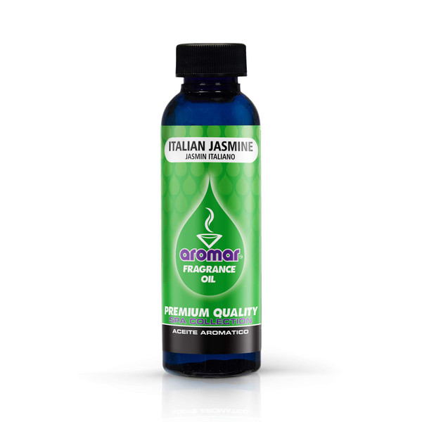 AROMAR Premium Fragrance Oil, Pack of 3 Italian Jasmine 2oz. Bottles. Long Lasting Aromatic Scent, Fresh and Revitalizing Aromatherapy for Living Room, Bedroom, and Kitchen