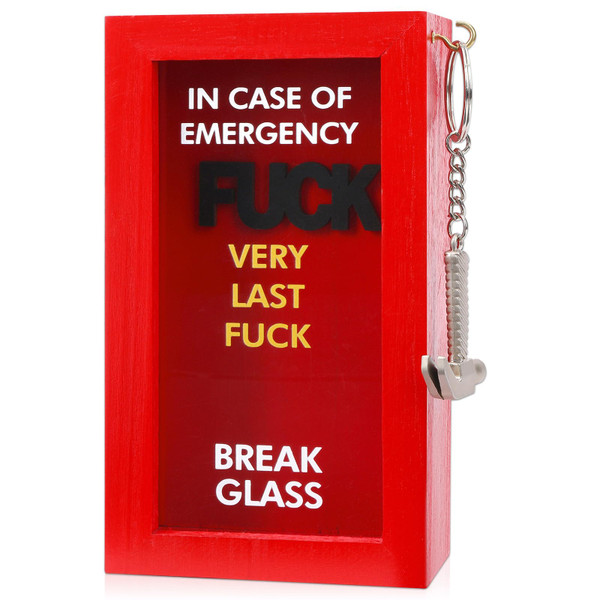 JULEASEL Fucks to Give, Very Last Fuck Emergency Box w/Hammer, Fun Gag Gift for Best Friend Coworker Boss, Funny Birthday Holiday Gifts, Hilarious White Elephant Gift, Adult Humor Desk Decor JULEASEL Fucks to Give, Very Last Fuck Emergency Box w/Hammer, Fun Gag Gift for Best Friend Coworker Boss, Funny Birthday Holiday Gifts, Hilarious White Elephant Gift, Adult Humor Desk Decor