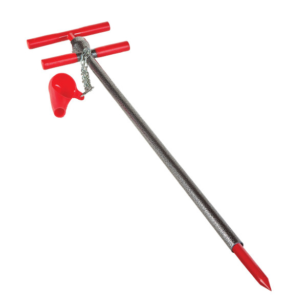 Gopher Pro 92512 Gophers/Moles/Voles Eradication Tool, Red/Silver