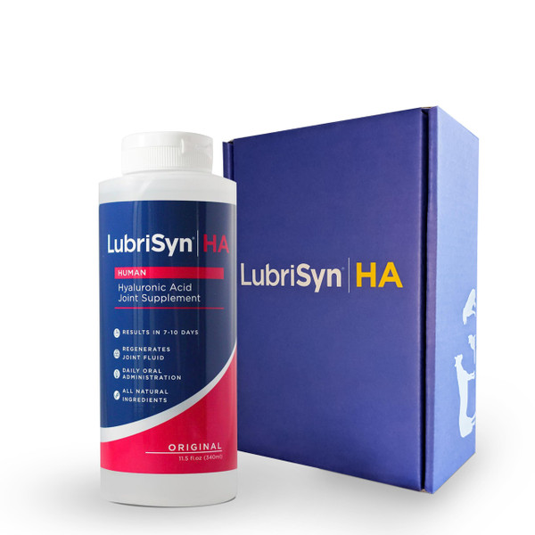 Lubrisyn Hyaluronic Acid Oral Joint Supplement – Liquid HA Formula for Humans – Promotes Joint Support, Mobility, Flexibility, Hydration & Healthy Function for Men & Women – Original 11.5oz