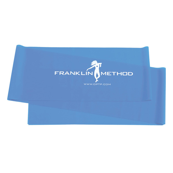 OPTP Franklin Method Band Resistive Bands - 11-Foot Blue Heavy Resistance Bands for Working Out - Use for Franklin Method Exercises - Improve Core Strength and Flexibility