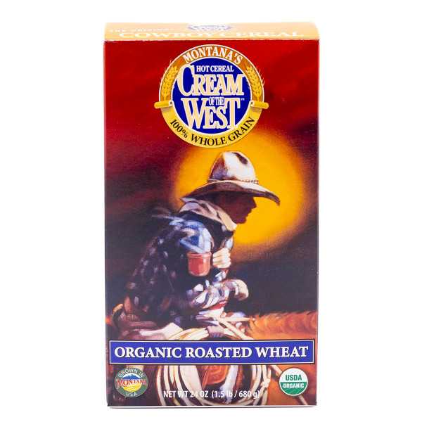 Cream Of The West 100% Organic Roasted Wheat Hot Cereal, 24 OZ