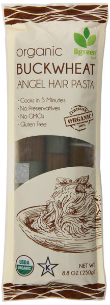 Bgreen Organic Buckwheat Angel Hair Pasta, 8.8 Ounce (Pack of 12)