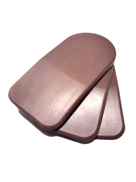BML 5mm Heel Lifts, 3pk (Ladies Large, Red [Firm])