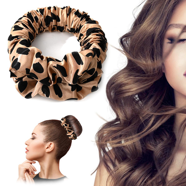 Hnhnmem Heatless Curling Scrunchie for Long Hair No Heat Curls, Soft Sleep Scrunchie, Lazy Rollers, Overnight