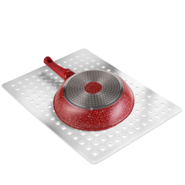 Better Houseware Clear Sink Mat - 12” x 16” - Heavy Duty PVC, Non-Slip, Dishwasher Safe, BPA-Free Sink Protector, Durable, Cut to Fit, Sink Mat for Kitchen Sink & Dishware Protection