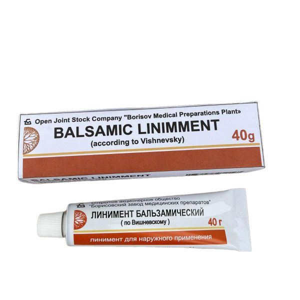 Balsamic Liniment (Vishnevsky Ointment) 40g/1.58 Oz Balsamic Liniment (Vishnevsky Ointment) 40g/1.58 Oz