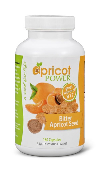 Apricot Power Capsules - Natural Support & Antioxidant Benefits - 180 Count Apricot Power Capsules - Natural Support & Antioxidant Benefits - 180 Count