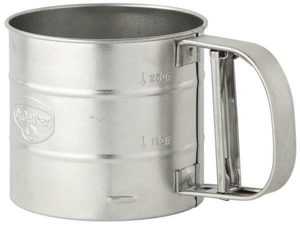 Dr. Oetker One-Hand Tinplate 350 g Flour Sifter