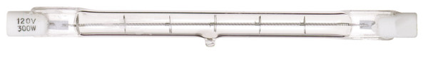 Satco S3166 100 Watt 1650 Lumens T3 Halogen Double Ended R7S Base 120 Volt Clear 118mm Light Bulb, Dimmable