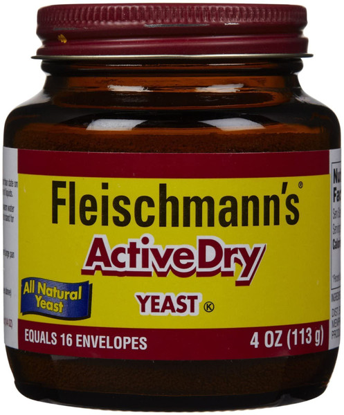 'Fleischmann's Active Dry Yeast, 4 Ounce Jar (Pack of 1)