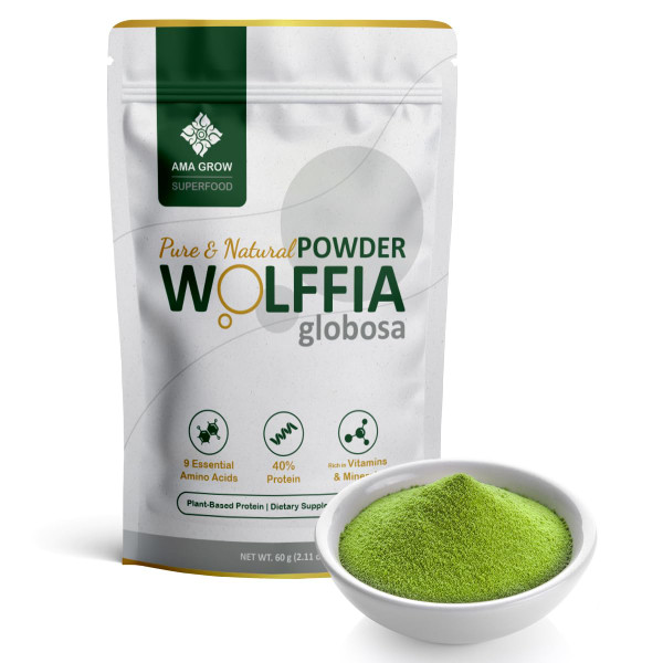 Premium Dried Wolffia globosa Superfood | Low Carb, High Protein 40% | Rich in Minerals, Vitamins A E B12 & Essential Amino Acids | The Future of Sustainable Plant-Based Nutrition 2.11 oz (60g) Premium Dried Wolffia globosa Superfood | Low Carb, High Protein 40% | Rich in Minerals, Vitamins A E B12 & Essential Amino Acids | The Future of Sustainable Plant-Based Nutrition 2.11 oz (60g)