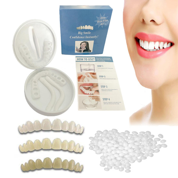 Fake Tooth Repair Kits for Filling The Missing Broken Tooth and Gaps-Moldable Fake Teeth and Thermal Beads Replacement Kits