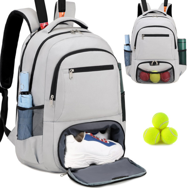 ACESAK Tennis Backpack Tennis Bag for Women Men - Tennis Bag Holds 2 Rackets, Badminton Squash, Pickleball Paddles Balls