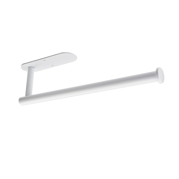 Paper Towel Holder Under Cabinet, Paper Towel Holders for Kitchen Self Adhesive Kitchen Countertop Wall Mount Paper Both Available in Adhesive and Screws,Stainless Steel (White)