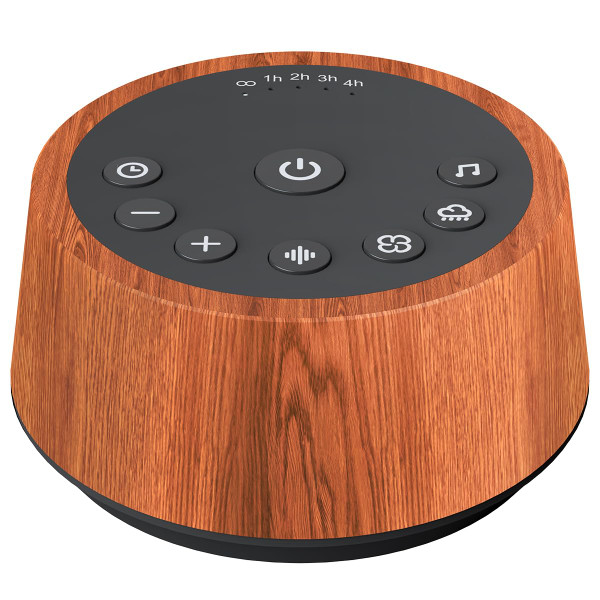 Color Noise Sleep White Noise Sound Machines 25 Soothing Sounds 32 Volume Levels 5 Timers and 4 Sound Categories Memory Function for Everyone, WOOD