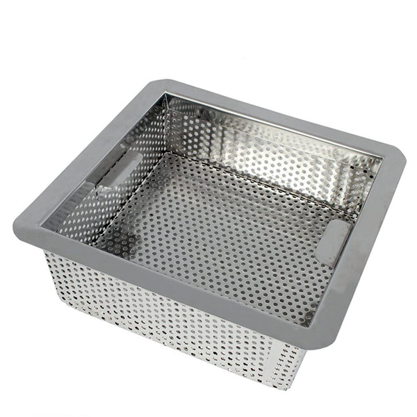 AmGood 8.5 in. x 8.5 in. x 3 in. Stainless Steel Commercial Floor Drain Strainer