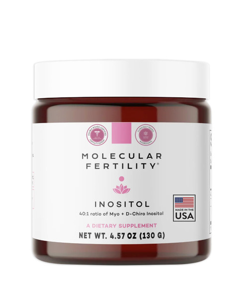 Molecular Fertility Myo-Inositol & D-Chiro Inositol Powder - Fertility Supplement for Women & Men - 40:1 Ratio, Hormone Balance, Reproductive Support, Glucose Metabolism - Unflavored - 30 Day Supply