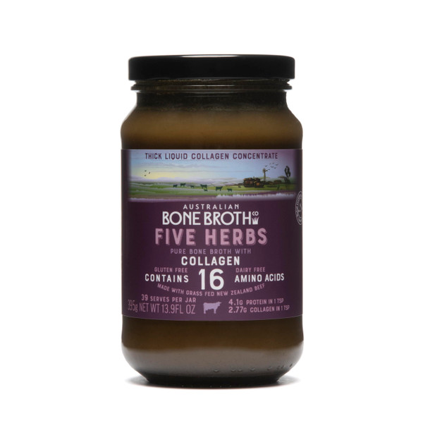 ABBCo Five Herb Beef Bone Broth Concentrate with Italian Herbs – Premium Grass-Fed Beef Bone Broth for Keto Diet, Nutritional Beverage & Flavor Boost - Zero Sugar ABBCo Five Herb Beef Bone Broth Concentrate with Italian Herbs – Premium Grass-Fed Beef Bone Broth for Keto Diet, Nutritional Beverage & Flavor Boost - Zero Sugar