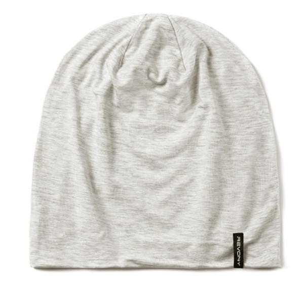 Summer T-Shirt Beanie for Men & Women - Soft Modal - Slouchy Style Light Grey