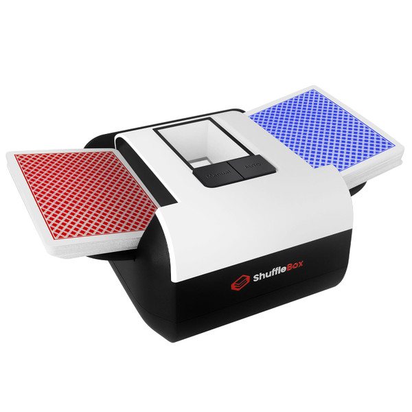 ShuffleBox S1 Automatic Card Shuffler with 2000mAh Rechargeable Built-in Battery, 2 Deck Ultra Quiet Shuffling Machine ShuffleBox S1 Automatic Card Shuffler with 2000mAh Rechargeable Built-in Battery, 2 Deck Ultra Quiet Shuffling Machine