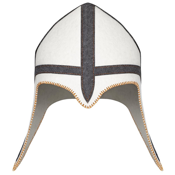 ASKOLD Wool Sauna Hat Viking Finnish Sauna Hat Ukrainian Banya Hat for Men Sauna Cap for Men Felt White