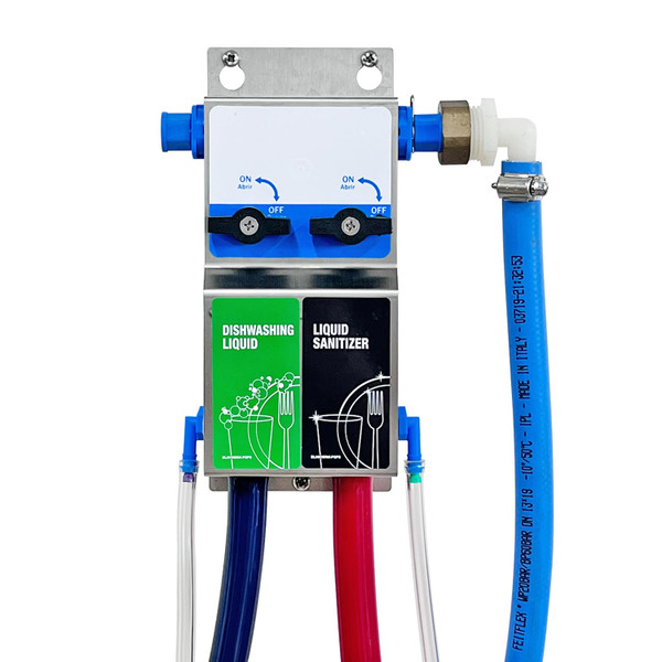 Dual Kitchen Sink Proportioner, Dish Detergent and Liquid Sanitizer Dispenser, Chemical Dispensing System, Precision Chemical Dilution, 8088 Dual Kitchen Sink Proportioner, Dish Detergent and Liquid Sanitizer Dispenser, Chemical Dispensing System, Precision Chemical Dilution, 8088