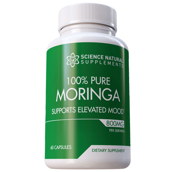 Science Natural Supplements Moringa Capsules (60 Count) - Moringa Powder Capsule Packed with Essential Vitamins and Antioxidants - Moringa Capsule for Brain Support - Moringa Leaf Capsules