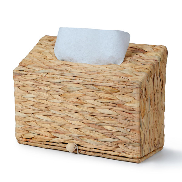 Water Hyacinth Hand Towel Box Cover Compatible with Disposable Paper Hand Towels, Wicker Paper Towel Holders, Hand Towel Holder for Bathroom, Car, Tabletop, by YANGQIHOME Water Hyacinth Hand Towel Box Cover Compatible with Disposable Paper Hand Towels, Wicker Paper Towel Holders, Hand Towel Holder for Bathroom, Car, Tabletop, by YANGQIHOME