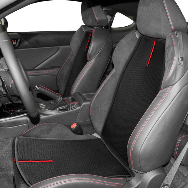 KUNGKIC for Toyota GR86 Subaru BRZ 2021 2022 2023 2024 Mesh Car Seat Cover Set Breathable Cooling Front Seats Covers for All Season Interior Accessories Black 4 Pcs