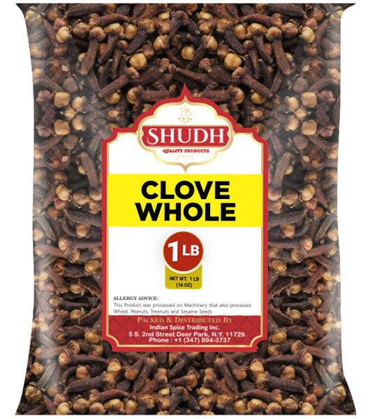 Indian Spice CLOVE WHOLE 1 LB | 16 oz | Laung | Great for Food, Tea, Pomander Balls and Potpourri, Hand Selected, Spice ~ All Natural | NON-GMO | Vegan | Gluten Friendly | Indian Origin