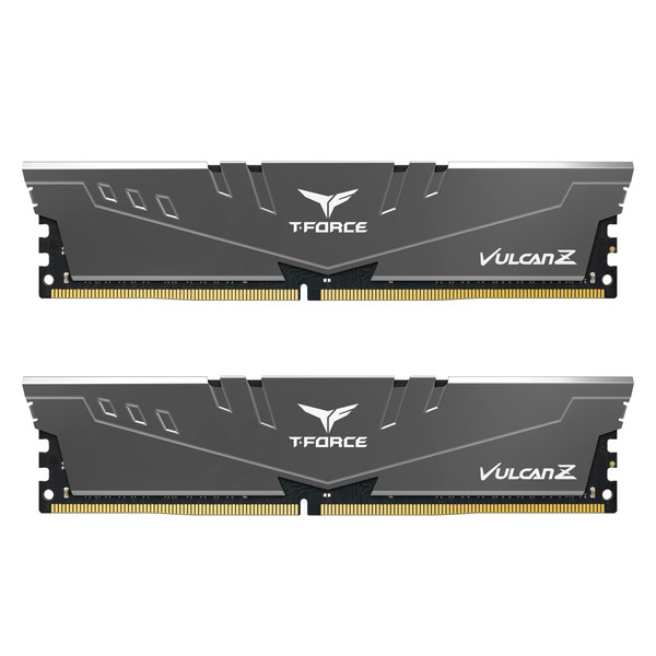 TEAMGROUP T-Force Vulcan Z DDR4 32GB Kit (2x16GB) 3200MHz (PC4-25600) CL16 Desktop Memory Module Ram (Gray) - TLZGD432G3200HC16FDC01 TEAMGROUP T-Force Vulcan Z DDR4 32GB Kit (2x16GB) 3200MHz (PC4-25600) CL16 Desktop Memory Module Ram (Gray) - TLZGD432G3200HC16FDC01