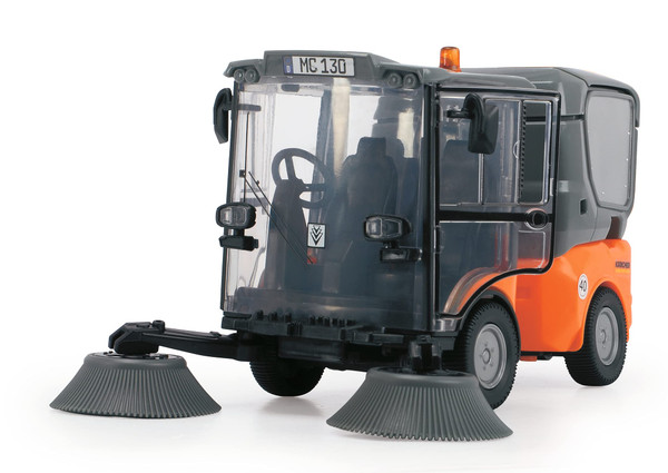 DICKIE TOYS - Kärcher Street Sweeper, for Children Aged 3 and Above, Cleaning Vehicle (19.5 cm) with numerous Functions, Includes Accessories and Movable Action Figure