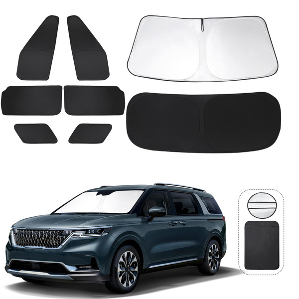 TINGLU Window Shades for Kia Carnival 2022 2023 2024 2025 Accessories Car Side Full Windows Rear Triangular Windshield Sun Shade Sun UV Rays & Privacy Protection for Camping,Napping,and Relaxing 8PCS TINGLU Window Shades for Kia Carnival 2022 2023 2024 2025 Accessories Car Side Full Windows Rear Triangular Windshield Sun Shade Sun UV Rays & Privacy Protection for Camping,Napping,and Relaxing 8PCS