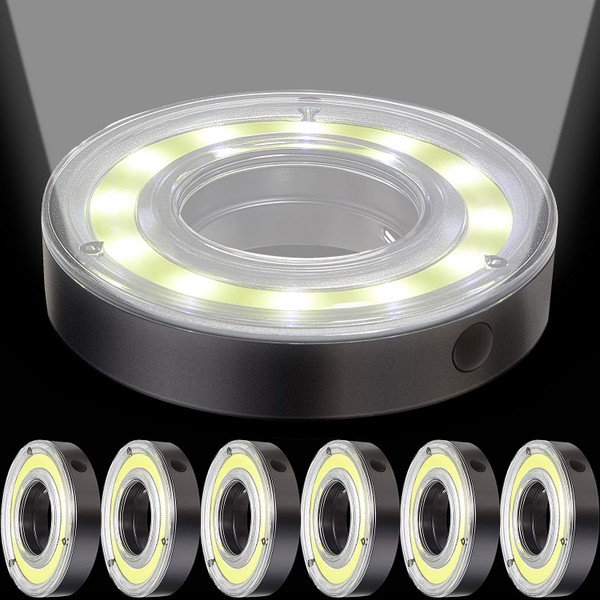 Retisee Night Golf Lights LED Glowing Putting Green Flags and Poles Glowing Hole Lights for Night Golf Party Camping(6 Pieces)