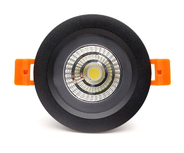 LS-PRO 4.25inch 15w LED Recessed Ceiling Light Slim Aluminium Panel, Anti Rust Fixture Downlight Shower Spotlight IP65 Waterproof for Wet Location Indoor & Outdoor Warm light/3000k-Black Body