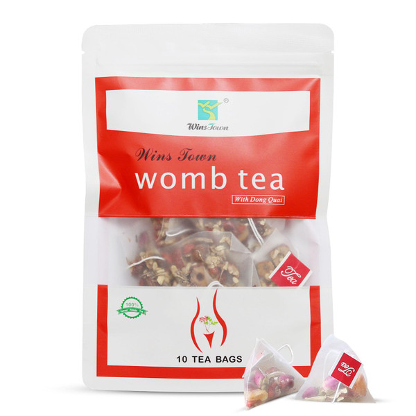 Wins Town Womb Tea, Herbal Tea for Women's Health, Support Uterus Clean and Detox, 10 Tea Bags