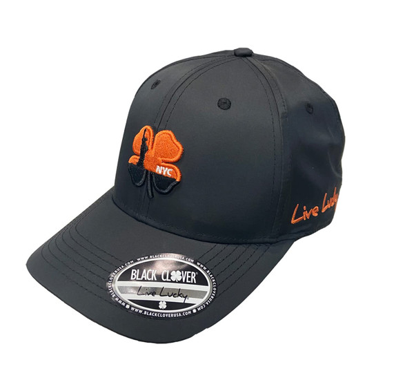 Black Clover New Live Lucky New York Classic Black Adjustable Golf Snapback Hat Black Clover New Live Lucky New York Classic Black Adjustable Golf Snapback Hat