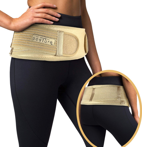 Vriksasana Posture Sacroiliac Hip Belt for Women and Men That Alleviates Sciatic, Pelvic, Lower Back, Leg and Sacral Nerve Pain Caused by Si Joint Dysfunction| Trochanter Brace (Plus, Nude) Vriksasana Posture Sacroiliac Hip Belt for Women and Men That Alleviates Sciatic, Pelvic, Lower Back, Leg and Sacral Nerve Pain Caused by Si Joint Dysfunction| Trochanter Brace (Plus, Nude)